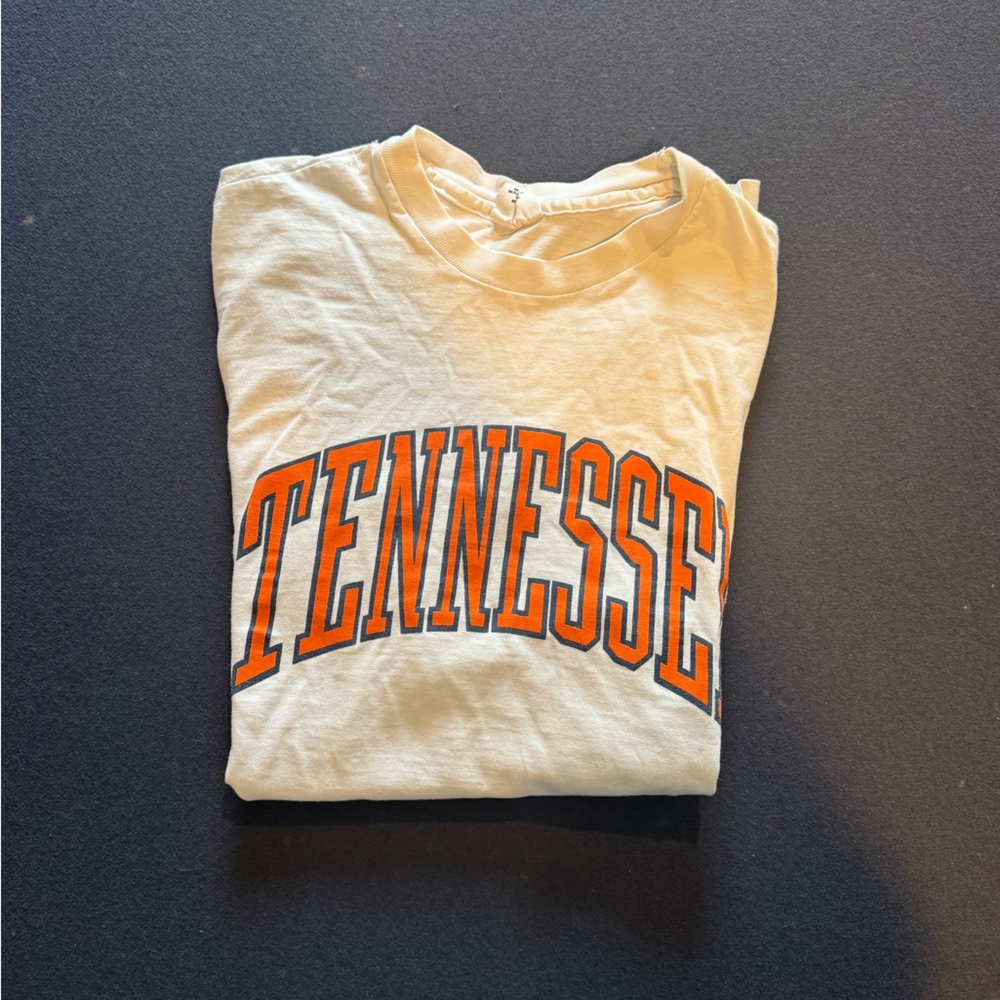 Tennessee Vintage White and Orange Graphic Tee